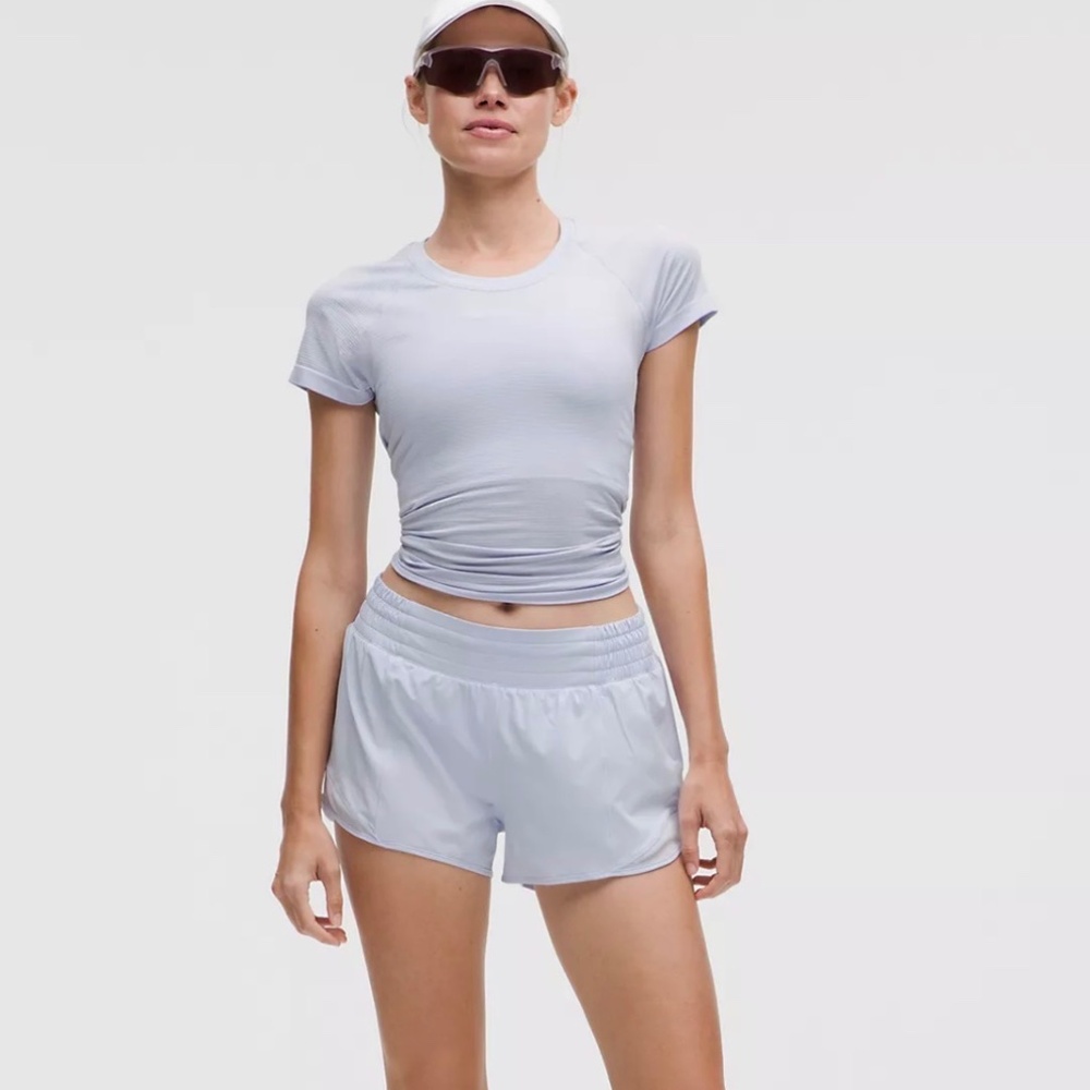 Lululemon Hotty Hot High-Rise Lined Short 2.5" Serene blue